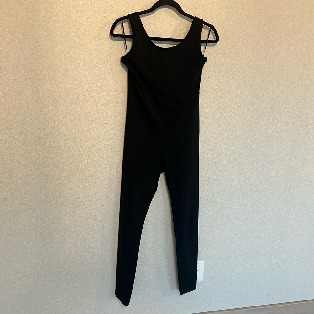 Carbon38 Flow Jumpsuit Black Activewear Workout Women’s Medium View 3